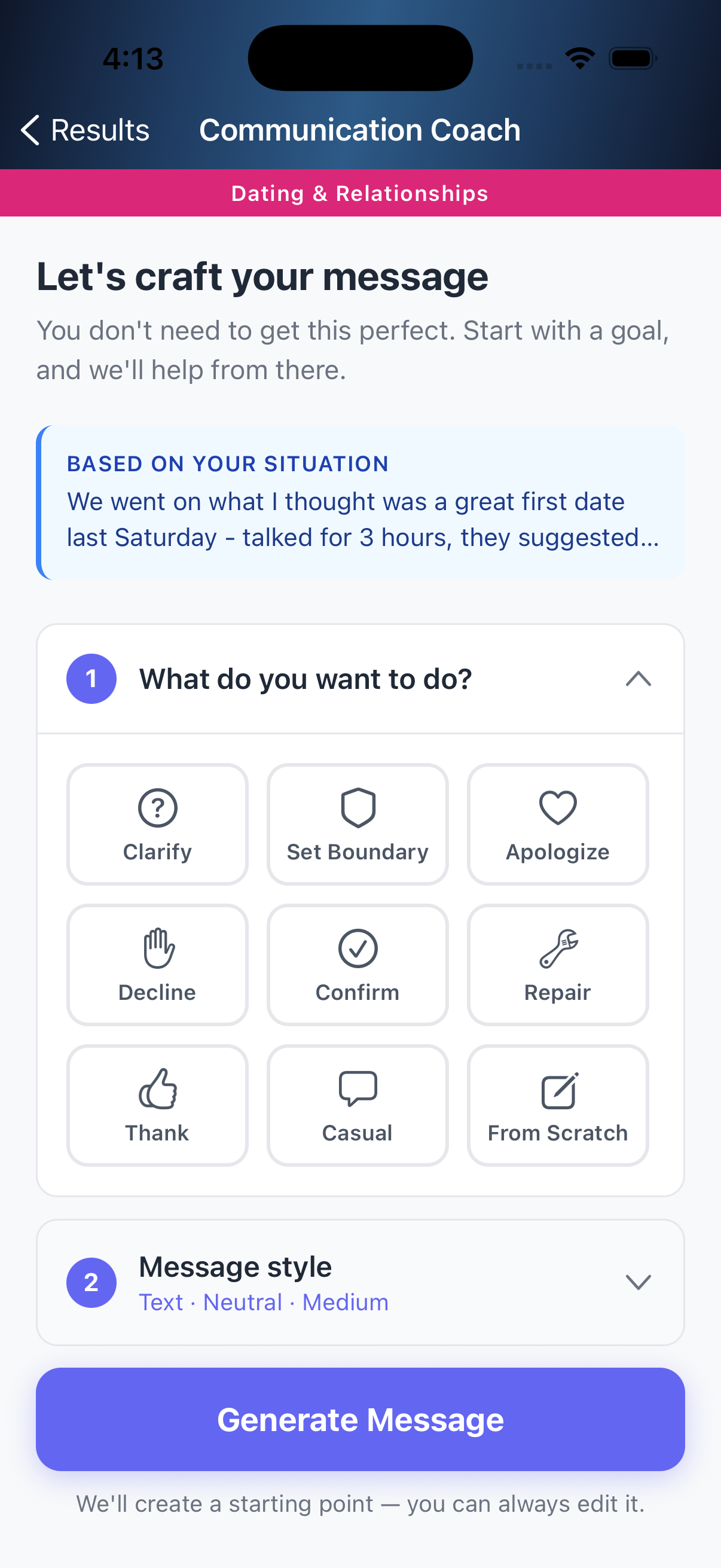 Communication Coach screenshot 1