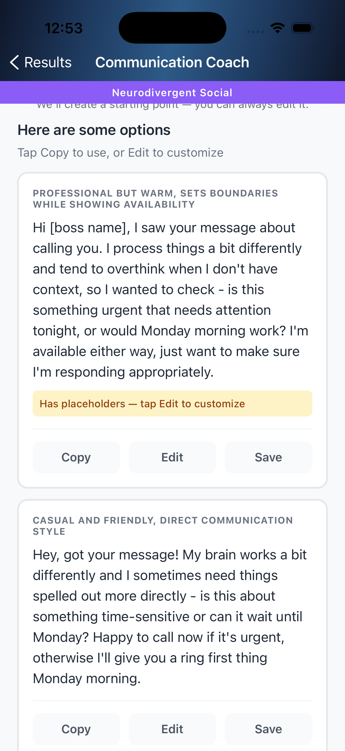 Neurodivergent mode screenshot 7