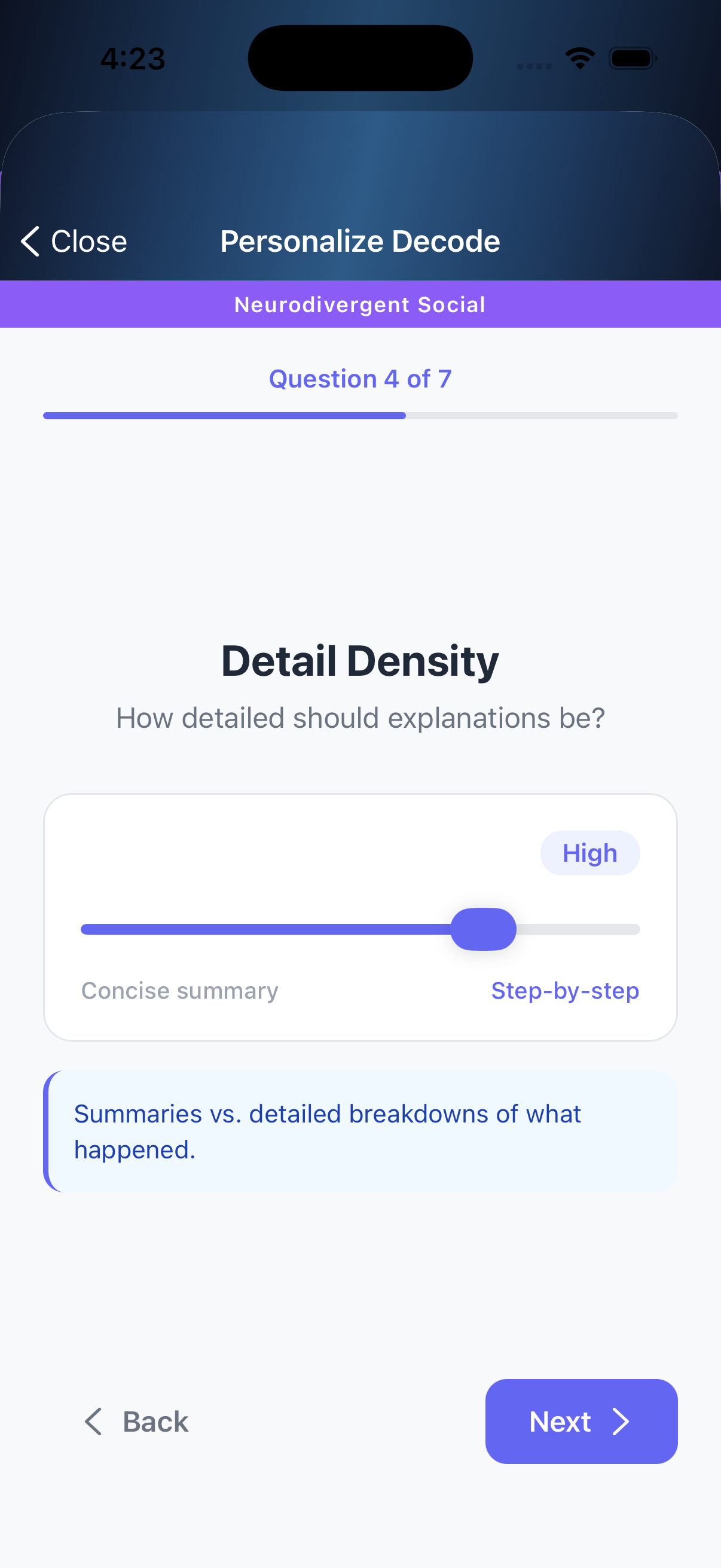 Personalization screenshot 6